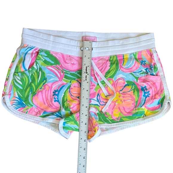 Lilly Pulitzer Women’s Sz M Chrissy Beach Shorts So A Peeling French Terry Pink - Picture 13 of 14